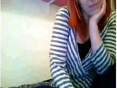I am a classy redhead and I like to show off my yummy tits on webcam