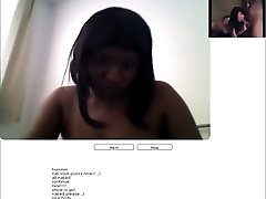 That busty milf ebony brunette on webcam wants to show it