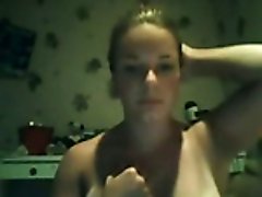 Kinky auburn hottie enjoys fingerfucking her own cunt on webcam
