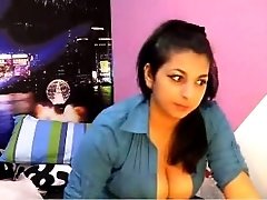 That hot exotic mom on webcam with seductive cleavage