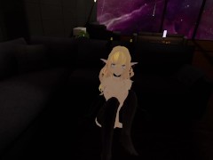 'I let a simp fuck me IRL, while I'm playing VRCHAT (POV)'