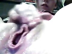 Teen pussy has a very wet orgasm