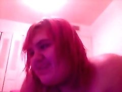 Ugly as fuck BBW slut shows me her big boobs on webcam