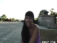 Gorgeous girlfriend cums on camera
