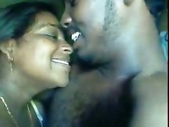 Happy Indian amateur couple having innocent fun on cam