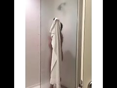 Hidden Camera catches Sexy Step Mom in Shower, squirts!