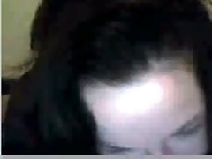Appetizing black haired webcam MILF from Germany masturbates