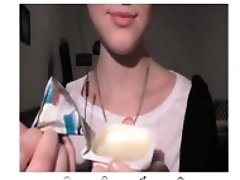 Sexy Yogurt Licking