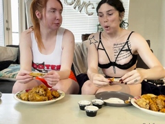 Fetish brunette lesbian love licking pussy hard in hd