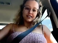 sabrina nichole leaked pussy & tits teasing in the car