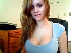 Fantastic blonde teen wit the best perky tits on the webcam