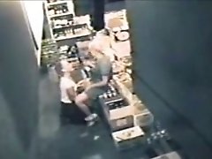 Two amateur lesbians are caught eating cunts at work