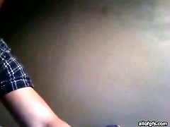 Sweet blonde webcam bitch with big tits gives steamy blowjob