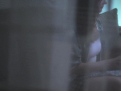 Spying on Jeny Smith thru the window
