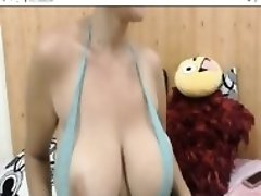 Blonde Busty MILF with amazing big natural tits