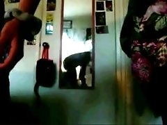 Godlike ebony chick twerks her black booty on webcam