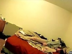 Hidden camera video of my skinny mother-in-law masturbating