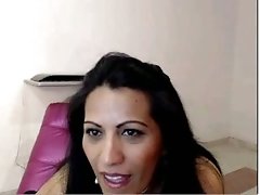 Webcam video with chubby Indian milf showing her body and cunt
