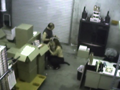 Office slut sucking dick