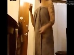 Camgirl gets Naked in front of delivery guy!
