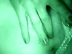 My girlfriend masturbates her juicy slit on a cam