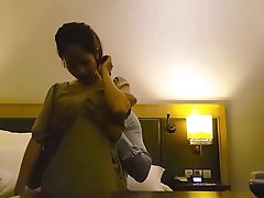 Desi teen gives me a blowjob in a five star hotel room