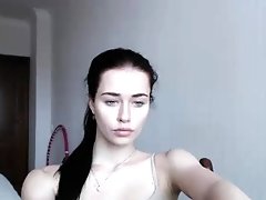 Hottest brunette solo webcam masturbation 2