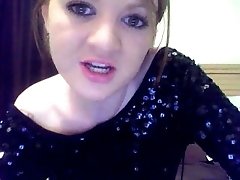 Skanky teen slut on webcam is excited about masturbation