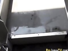 Fetish asians pee splash on spy cam