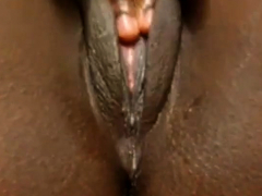 Ebony close up on cam