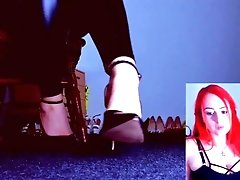 'Foot diva put sexy black high heels to tease you with'